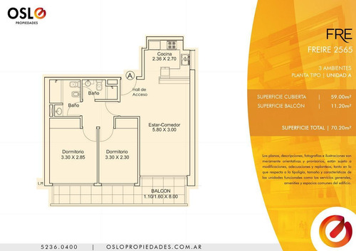 3 Ambientes A Estrenar De 70m2 En Belgrano