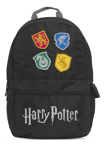 Mochila De Espalda Parches Harry Potter Mooving Escolar