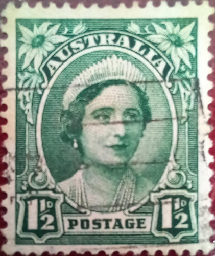 Estampilla De Australia, Verde 11/2 Cent.