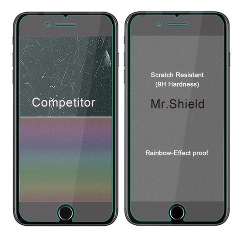 El Sr. Shield Mica Protectora Vidrio Templado Para iPhone Pl