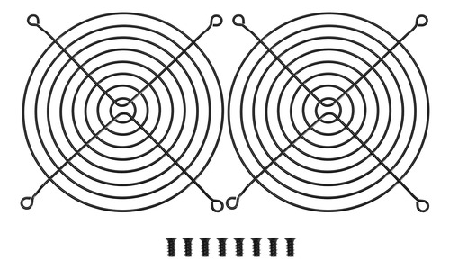 Micro Traders 2 Piezas De 5.512pulgadade Ventilador De Metal