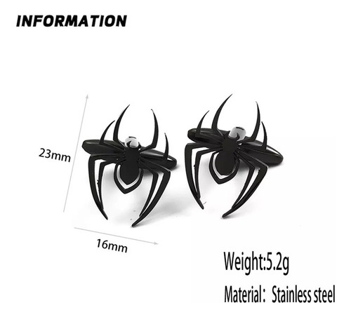 Mancuernillas Gemelos Spider Gran Calidad Araña Negro