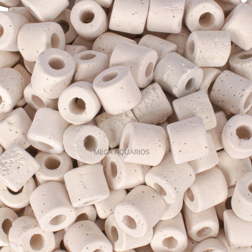 Medio de colonización para bacterias en forma de anillo de cerámica pequeño, 2 kg, L19