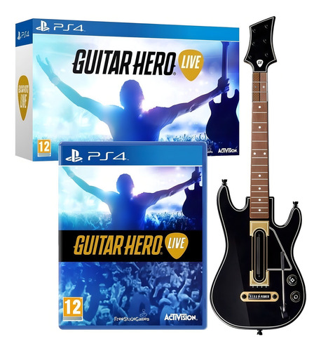 Guitar Hero Live Guitar Bundle PS4 Físico