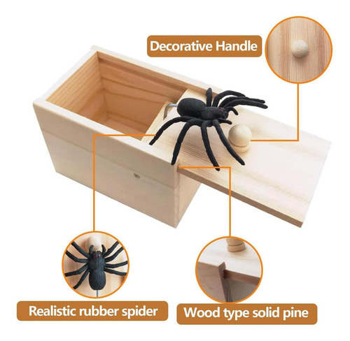 Caja De Broma De Araña Broma De Araña En Una Caja Juguete De