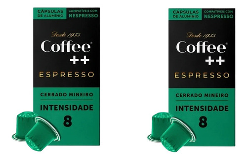 2 Cafés Cápsula Coffee Mais Cerrado Mineiro Nespresso