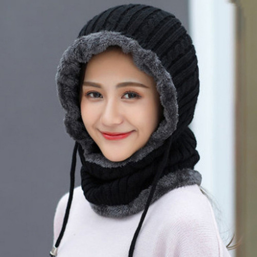 Gorro De Pasamontañas De Punto Cálido De Invierno For Mujer