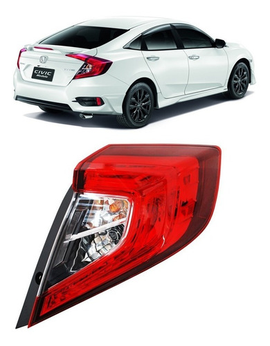 Calavera Honda Civic 2016 2017 4p Exterior Copiloto Tyc 