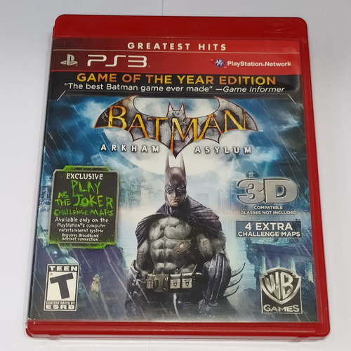 Batman Arkham Asylum - Español -  Ps3 - Longaniza Games 