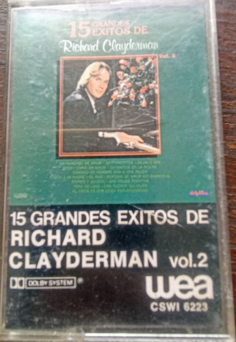 Cassette 15 Grandes Exitos De Richard Clayderman Volumen 2
