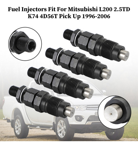 W Camión Diesel Para Mitsubishi L200 L400 Con 4 Inyectores