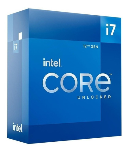 Procesador gamer Intel Core I7-12700K BX8071512700K de 12 núcleos y 5GHz de frecuencia con gráfica integrada