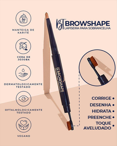 Bt Browshape Light Brown - Lapiseira Para Sobrancelhas