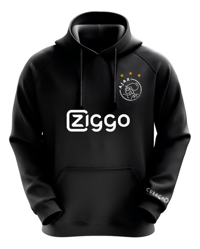 Poleron Negro Futbol Club Ajax De Ámsterdam 2023