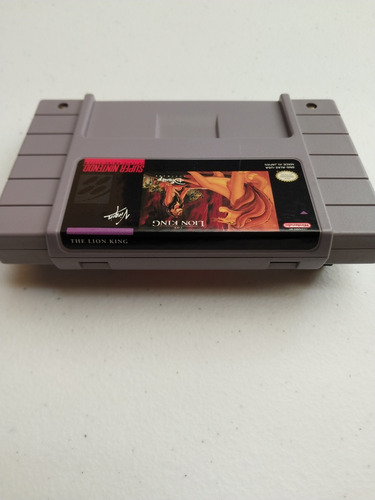 The Lion King Juego Para Snes Original (Usado)