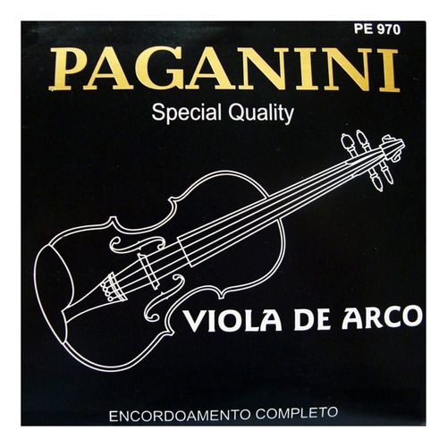 Jogo De Corda Paganini Para Viola De Arco