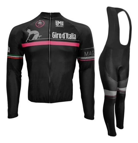 Uniforme Traje Jersey Ciclismo Ruta Manga Larga Giro Italia