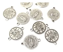 Comprar Medallas Dijes Conectores Virgen De Guadalupe Bijou Pack X10