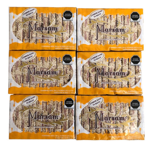 50 Barras Alegrias Amaranto Miel Cacahuate Pasas Piloncillo