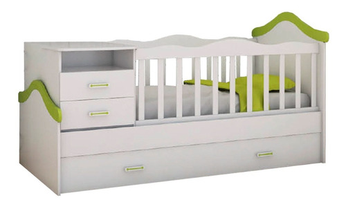 Cuna Cama Funcional Cajonera Baulera Cambiador Infantil Bebe