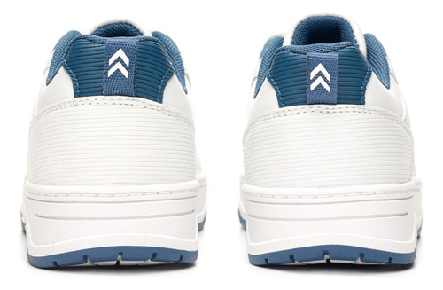 Zapatilla Colegial Blanca Y Azul Board Atomik
