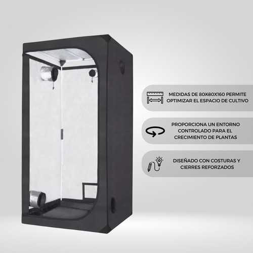 Combo Full Kit Indoor Led Carpa 80x80 + Led Fs 300w Completo