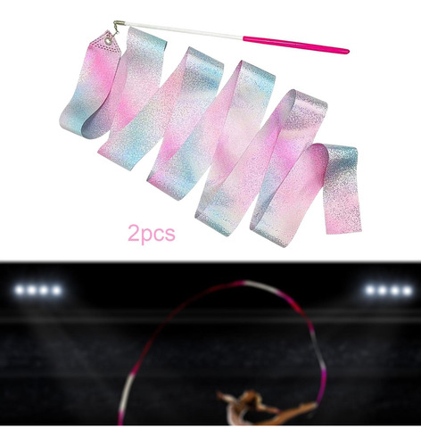 2 Cintas De Baile Brillantes De 2m, De 2 Piezas