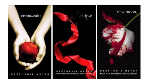 3 Livros Crepúsculo, Eclipse, Lua Nova