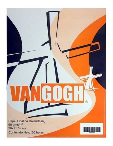 Papel Opalina Importada 90gr Van Gogh 100 Hojas Carta