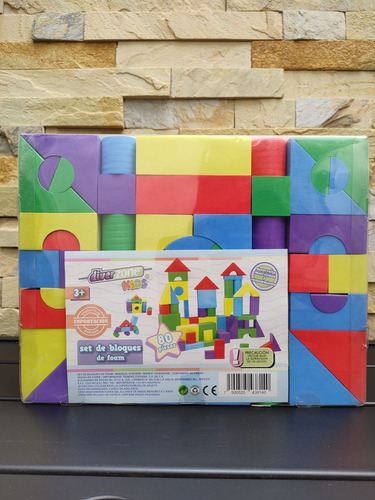 Set De 80 Bloques Apilables De Foam Diverzone Construcción