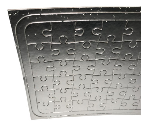 Imagen 3 de 7 de Rompecabezas Sublimable Plateado 54 Piezas A4 X10 Unidades