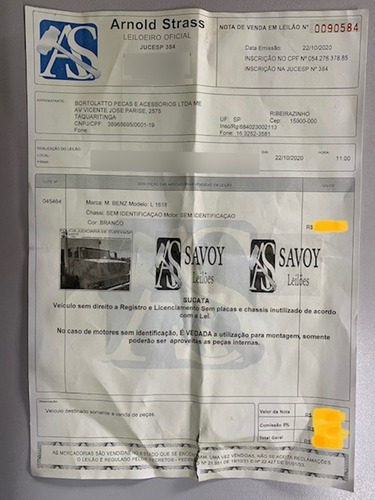 Caminhão Para Peças !!!