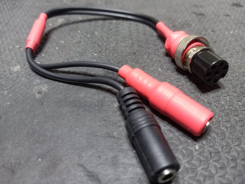 Adaptador De Headset Para Rádios Hf Kenwood 8 Pinos