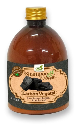 Shampoo De Carbon 310ml Natural Libre Parabenos. Agronewen