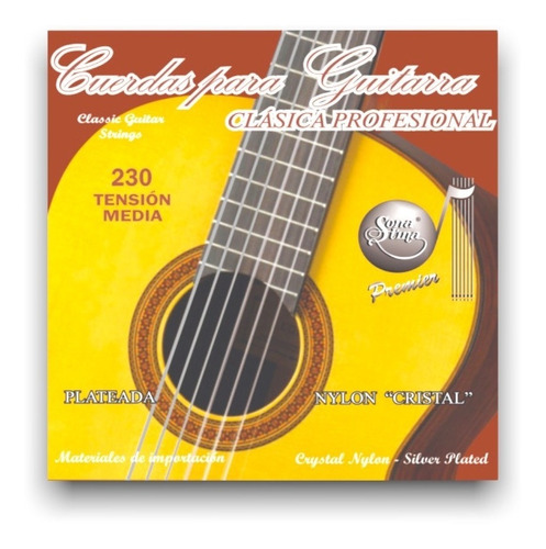 Cuerdas Nylon Guitarra Clásica Profesional Sonatina 230
