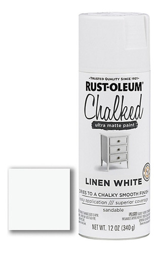 Esmalte Aerosol Chalk Paint Rust Oleum 330cc Blanco Lino