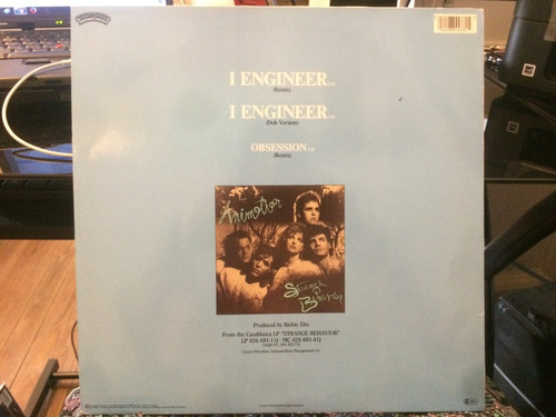 Vinilo Animotion I Engineer / Obsession Remix Maxi Alemán 86 (Usado)
