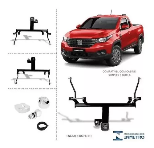 Engate Reboque Corsa Hatch 2002 a 2012 Fixo 700kg