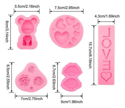Moldes Para Fondant Woopsoo Love Molds Para El Día De San Va