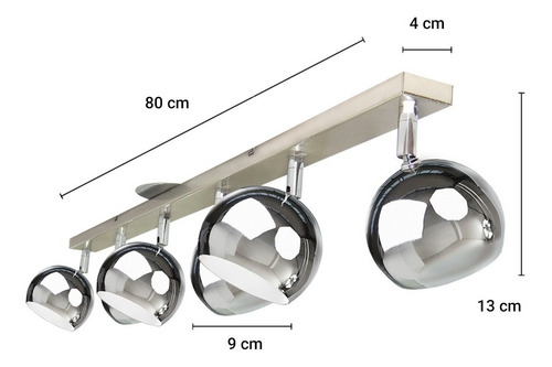 Imagen 2 de 10 de Lampara Plafon Moderno Barral 6 Luces Led Comedor Cocina