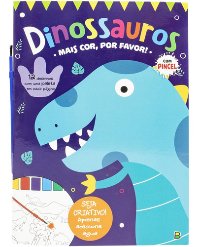 Mais Cor, Por Favor! Dinossauros: Mais Cor, Por Favor!, De Mammoth World., Vol. 1. Editorial Brasileitura, Capa Mole, Edição 1 Em Português, 2024