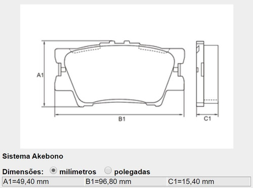 Pastilha De Freio Traseira Fras-le Toyota Camry 3.5 V6 2018