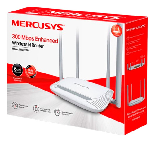 Router Mercusys Mw325r 300mbps 4 Antenas 5dbi Multimodo Wisp