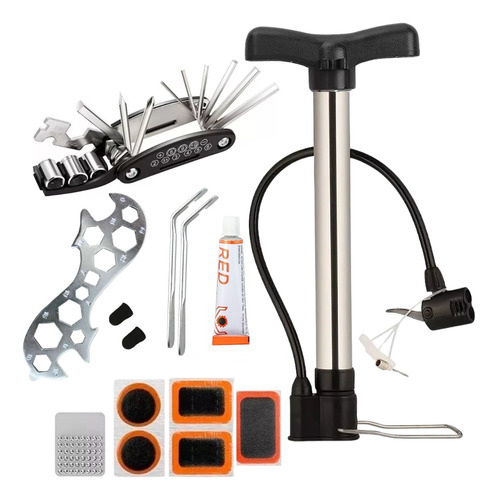 Kit Herramientas Para Bicicletas Reparación Completo Parches