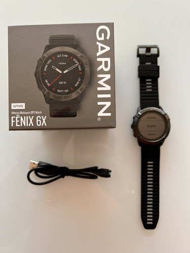 Imagen 3 de 4 de Garmin Fenix 6x Sapphire 51mm Case With Silicone Band Gps
