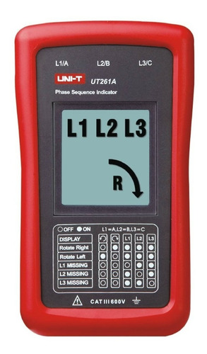 Uni-t Secuencimetro Rotacion De Fase Lcd Ut261a 