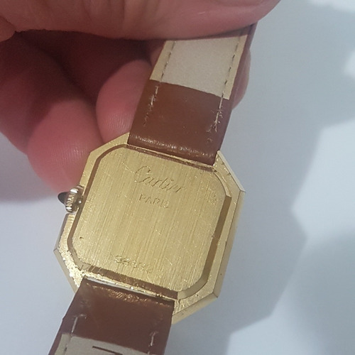 Relogio Cartier Acorda Antigo Do Vovo Todo Original Bonito