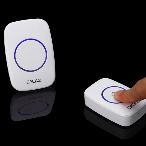 Imagem 4 de 4 de Campainha Sem Fio Cacazi 2 Receptores Alcance 300m A10