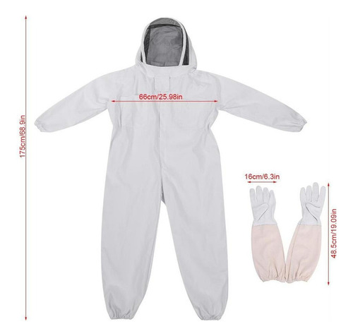 Luvas De Apicultor De Terno De Proteção Profissional Para