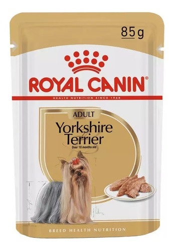 Kit Royal Canin Yorkshire Adulto Ração 2,5kg E 5 Sachês 85g